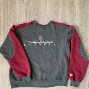 Vintage Starter Oklahoma Crew Neck Pullover